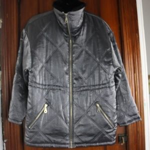 Metallic Puffer Coat